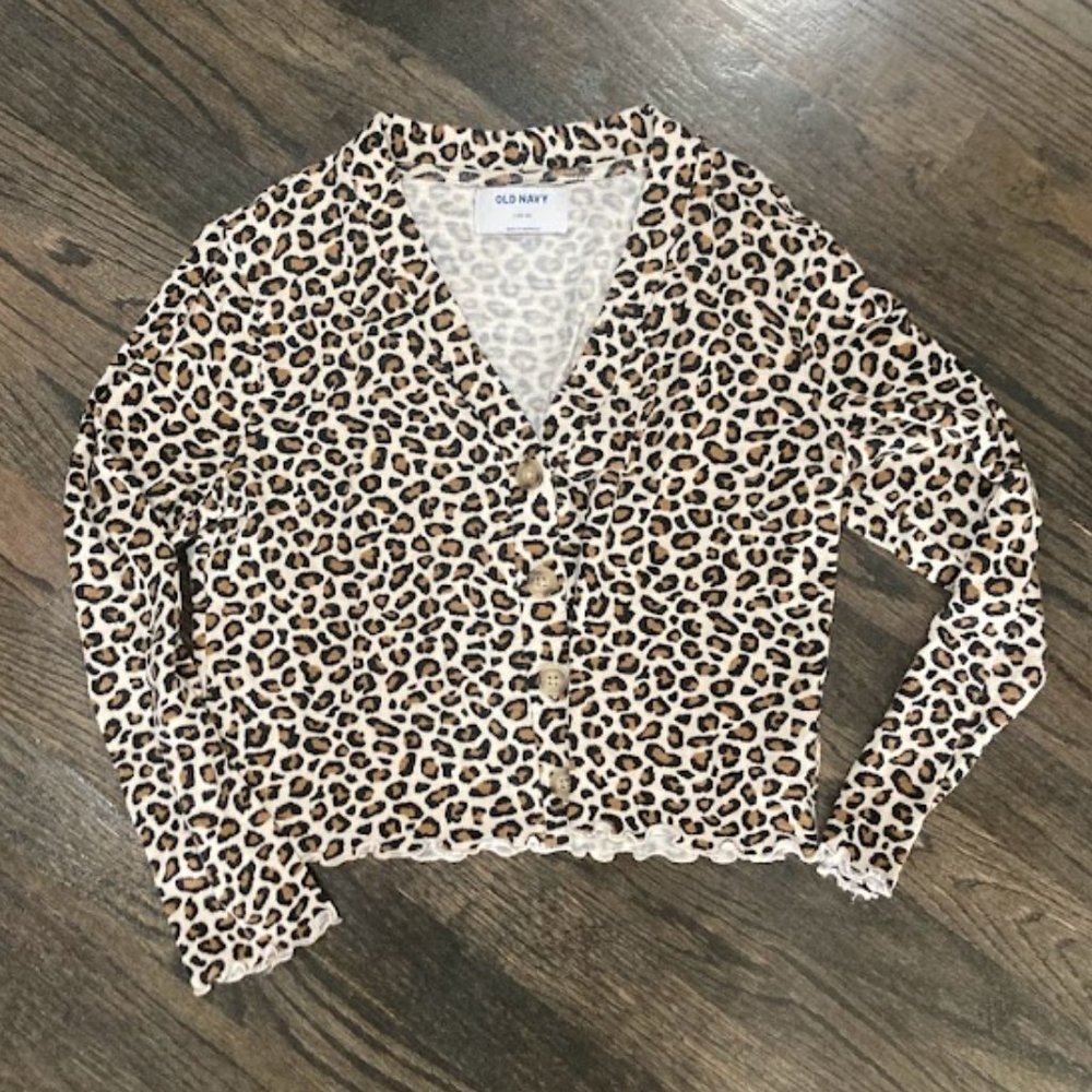 Old Navy Leopard Cardigan